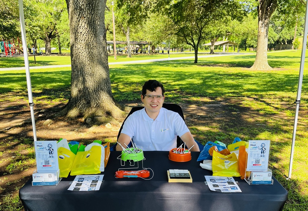 José Fernandes at a SolvionTech community event in Katy, TX